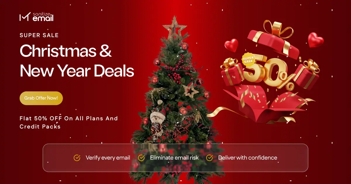 SanitizeEmail Christmas banner