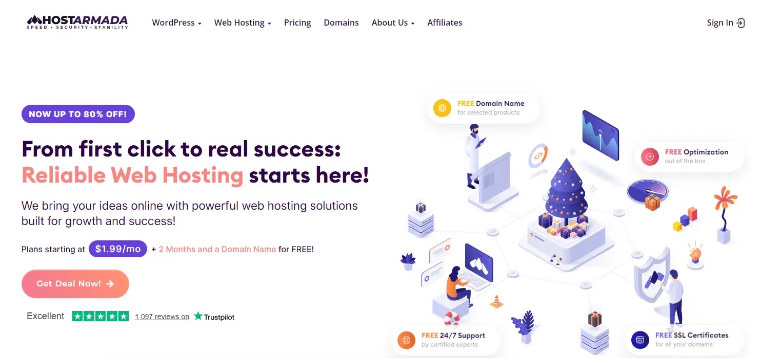 HostArmada Home Page Banner