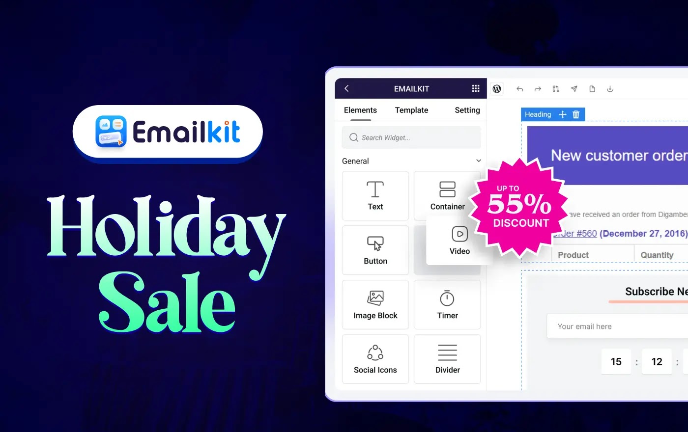 EmailKit christmas banner