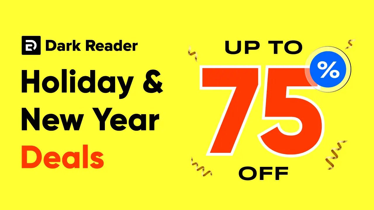 Dark Reader Christmas Banner
