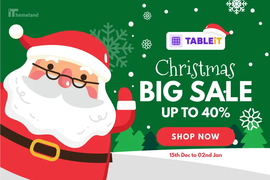 TABLEiT christmas banner