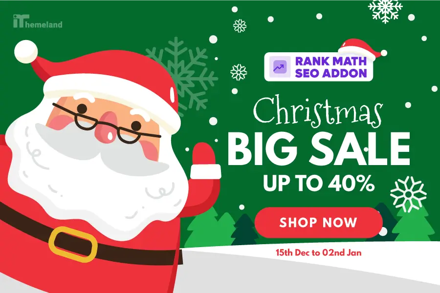 Bulk Edit Rank Math SEO - addon christmas banner