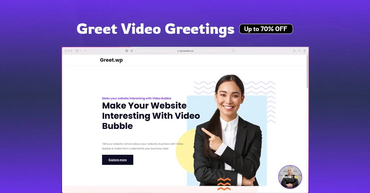 Greet Bubble christmas banner