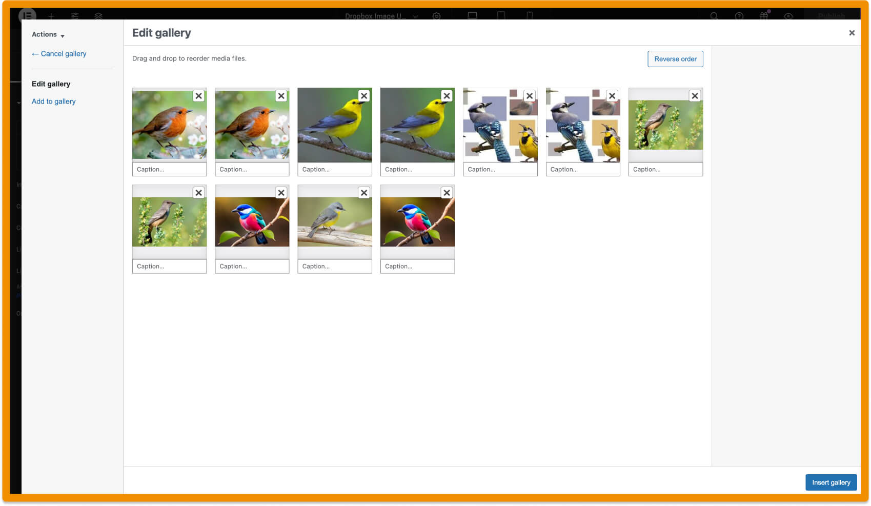 Display Dropbox Photos