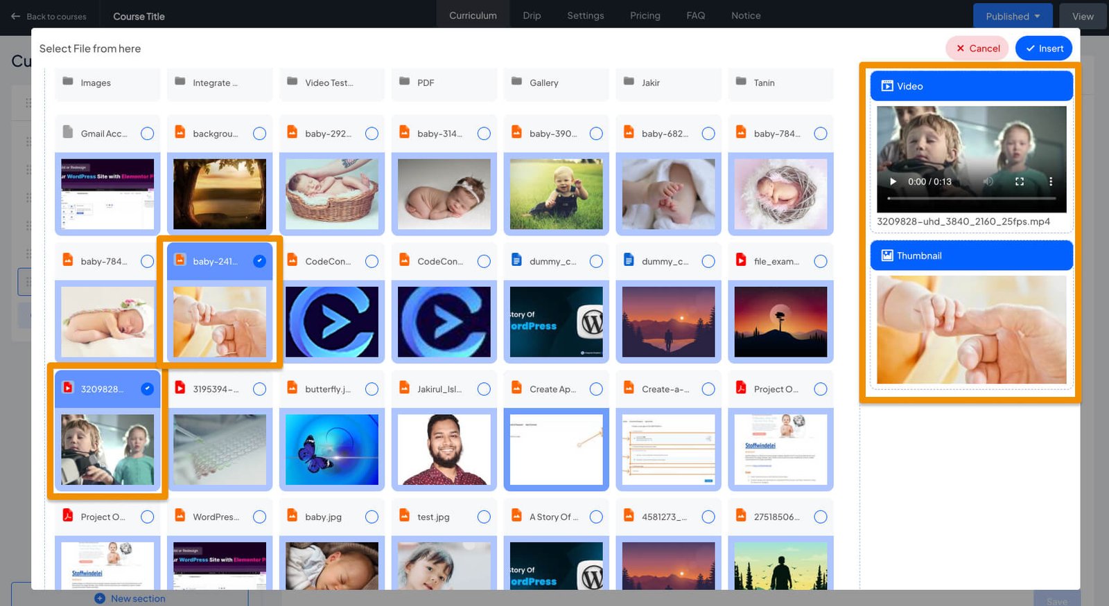 MasterStudy LMS - Select Image and Video