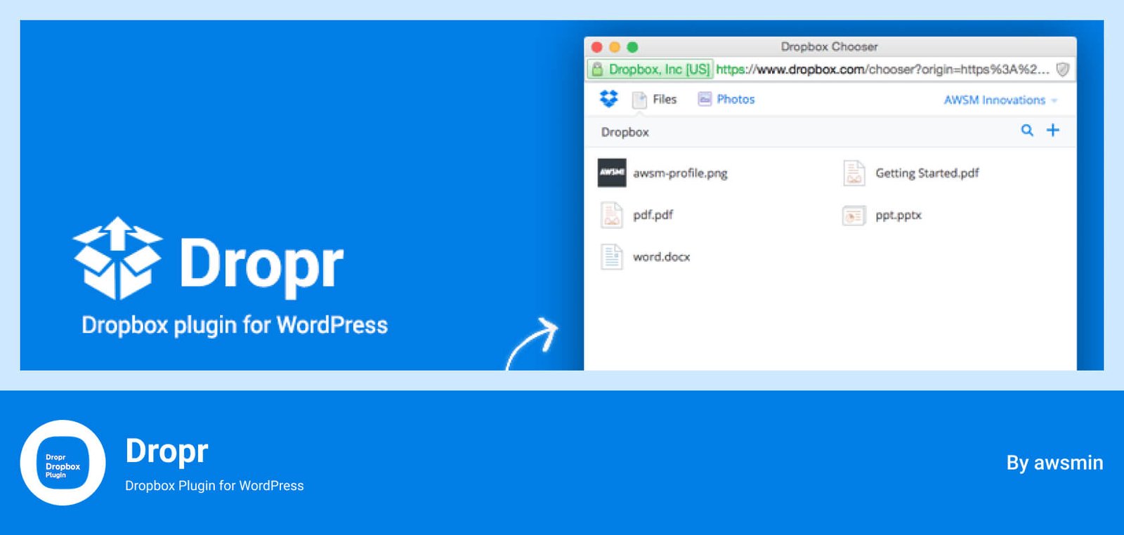 Dropr Plugin