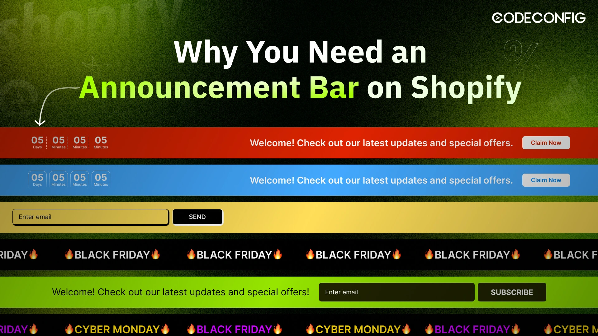 Why You Need an Announcement Bar on Shopify