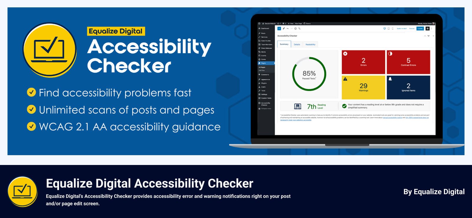 Accessibility Plugin for WordPress Equalize Digital