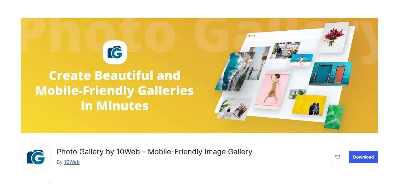 Screenshot of Photo Gallery by 10Web
