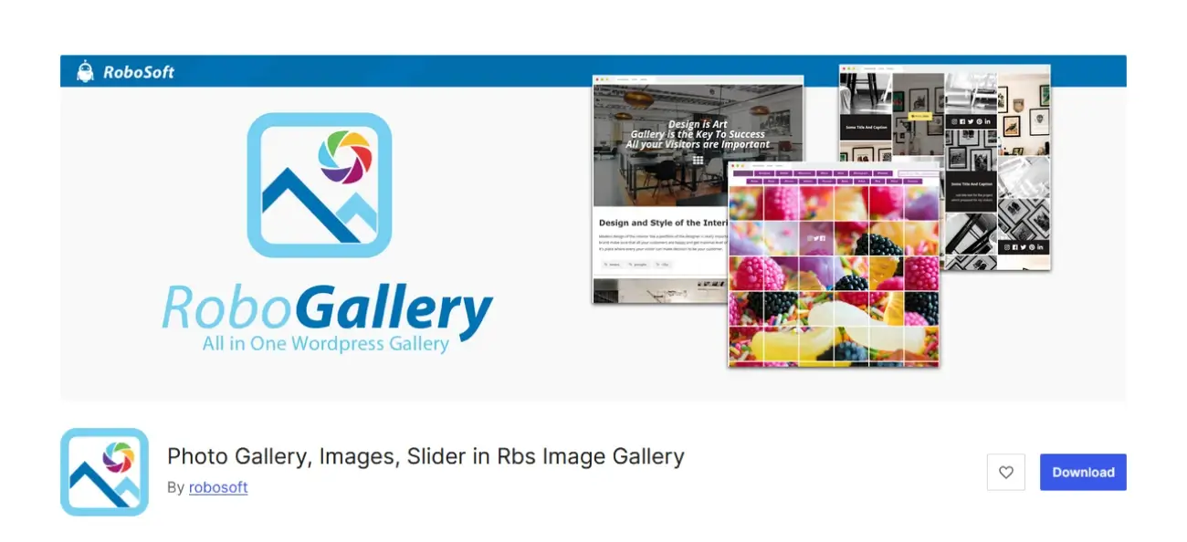 Screenshot of Robo Gallery