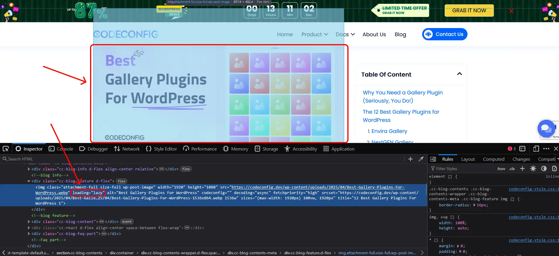 implement lazy loading