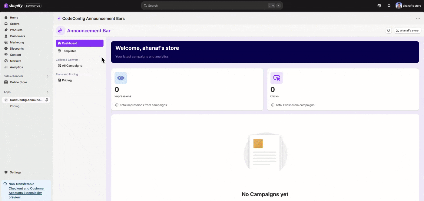 Find the Templates tab and click it