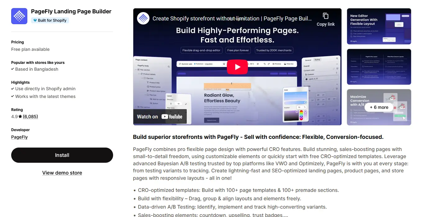 Must Have Shopify App Pagefly