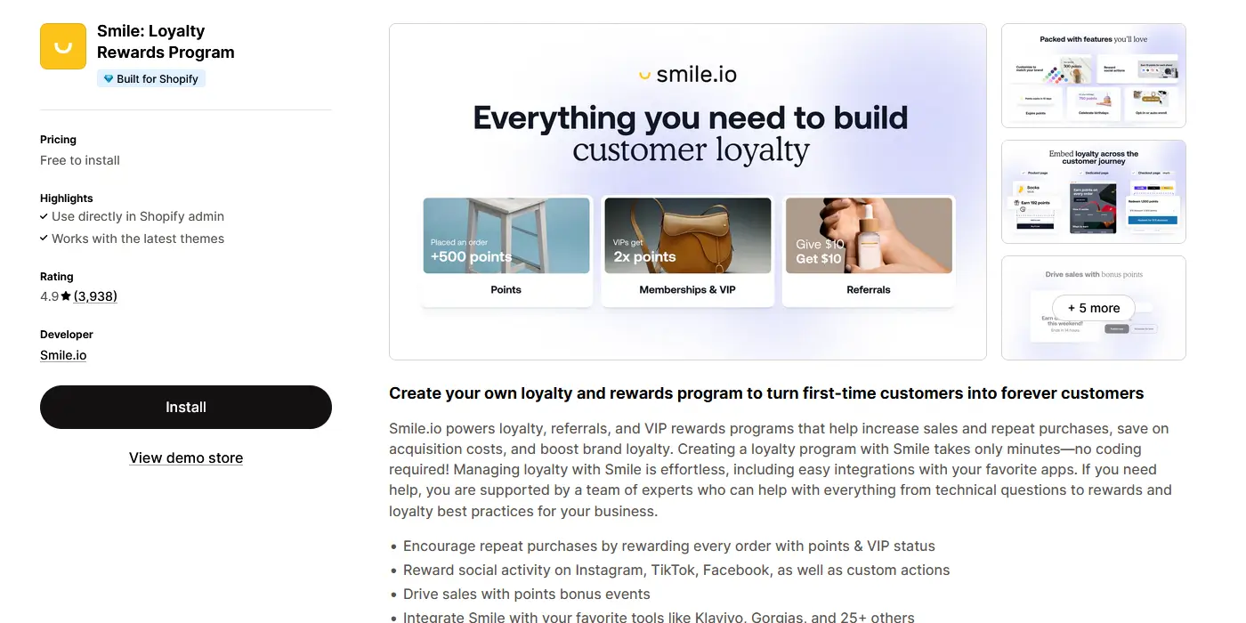 Must Have Shopify App Smile