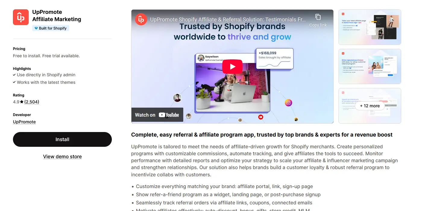 Must Have Shopify App UpPromote