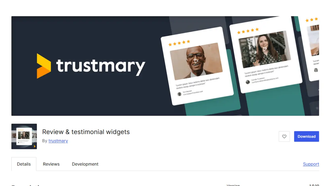 WordPress Google Reviews Plugin-Trustmary