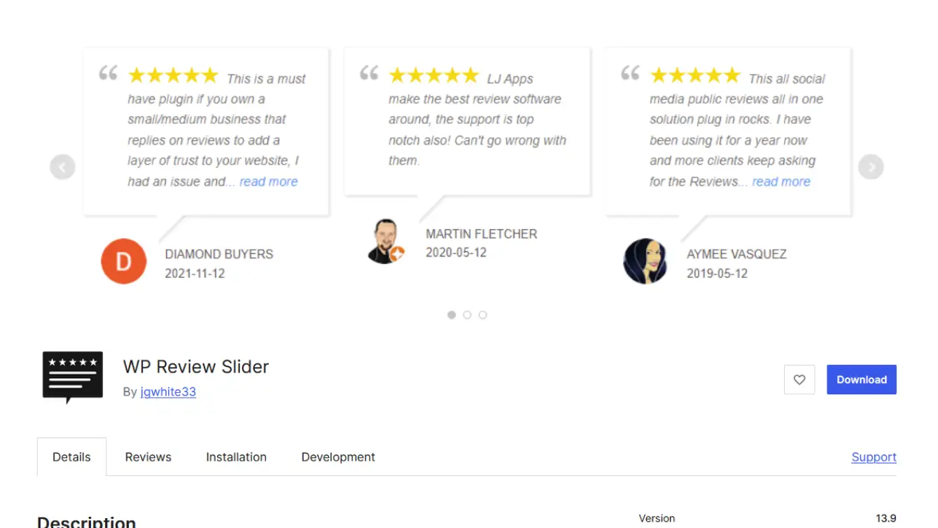 WordPress Google Reviews Plugin-WP Review Slider