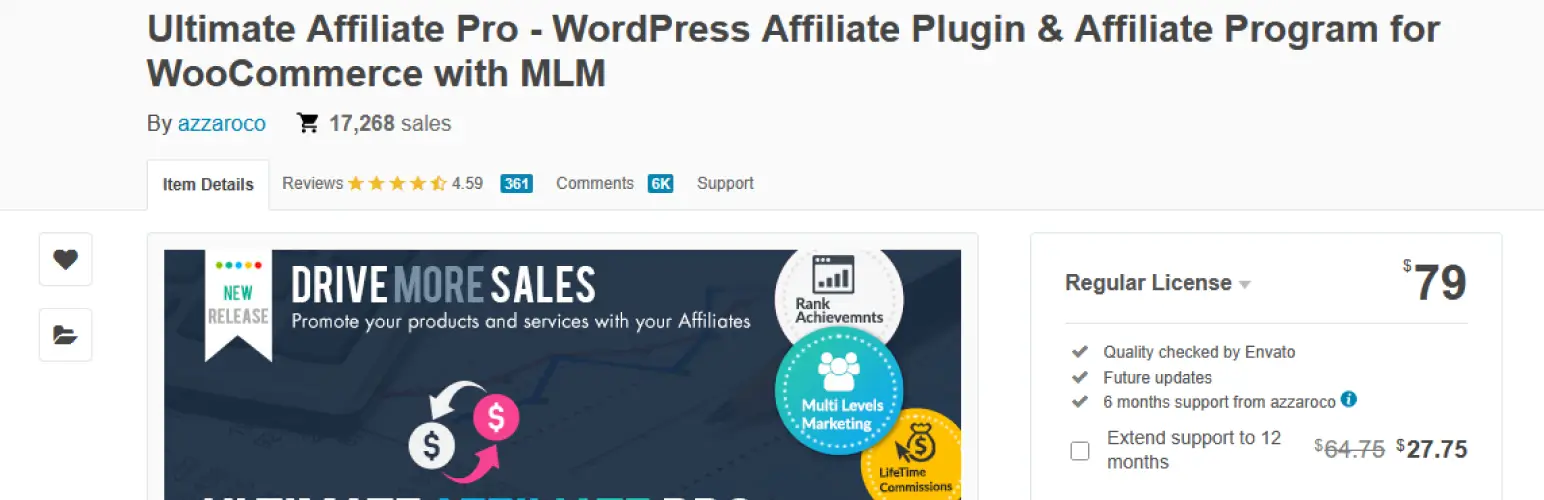 Affiliate Plugins For WooCommerce Ultimate Affiliate