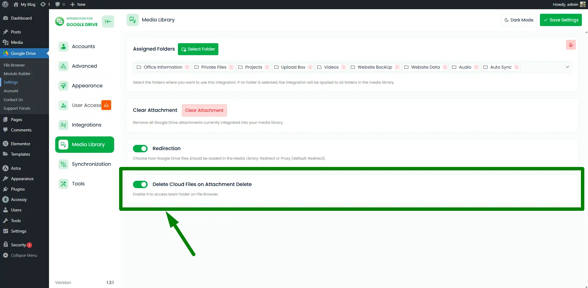 Google Drive Media Library Integration Spacific Delete Google Drive Cloud Files on Attachment