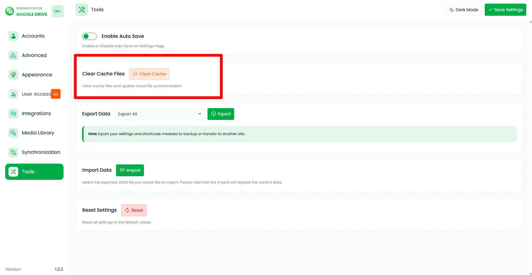 How to Clear Cached Files in Integration For Google Drive