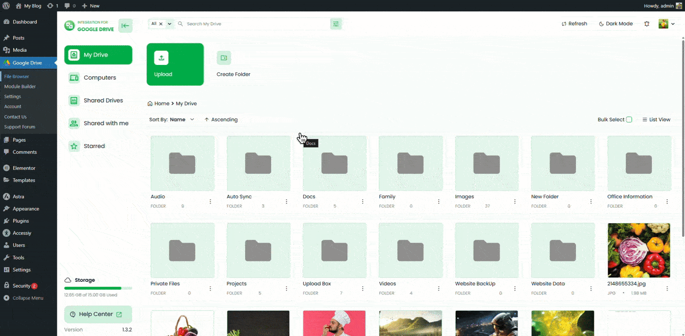 How To Enable Dark Mode On Integration For Google Drive