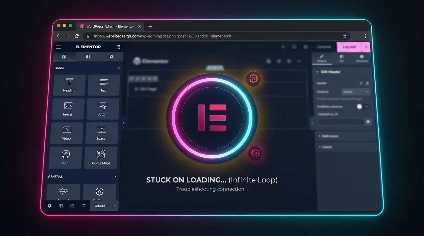Elementor stuck on loading screen developer troubleshooting and fixes