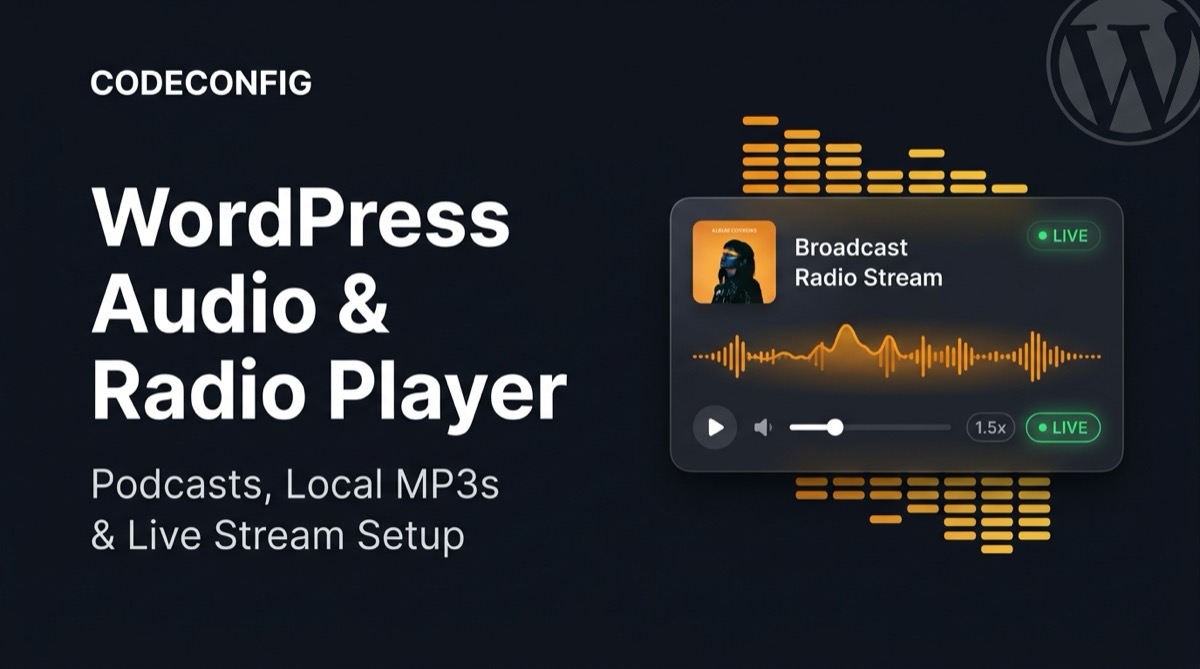WordPress audio radio player setup and layout presets